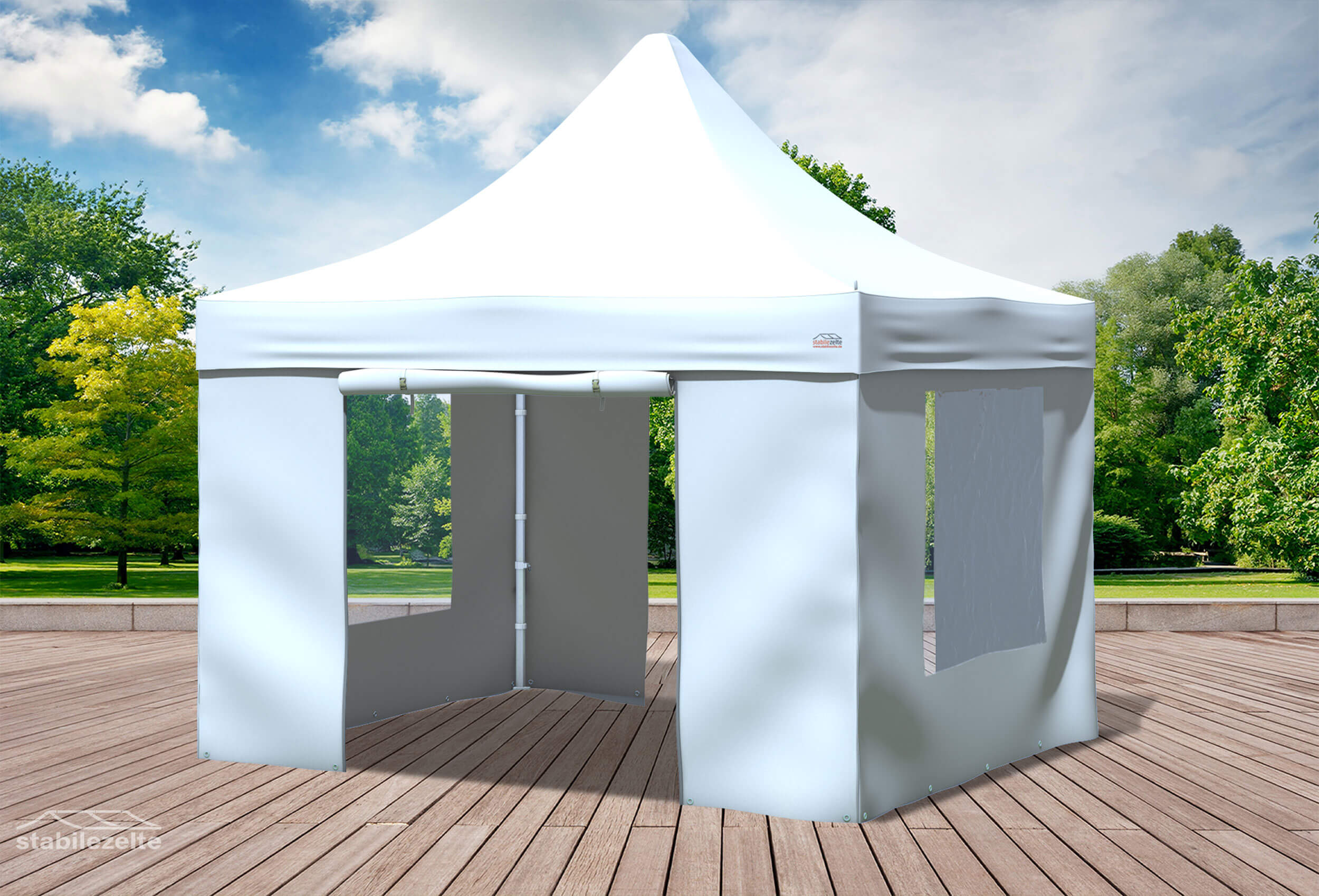 3x3 m Faltpavillon, weiß