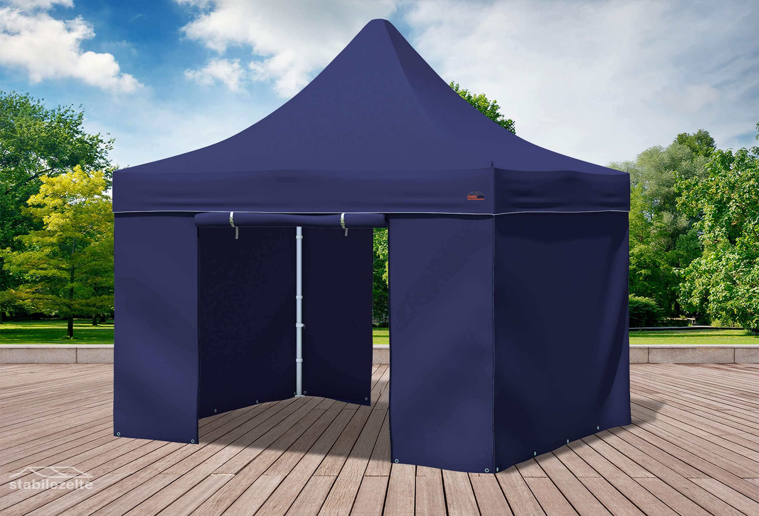 3x3 m Faltpavillon, blau