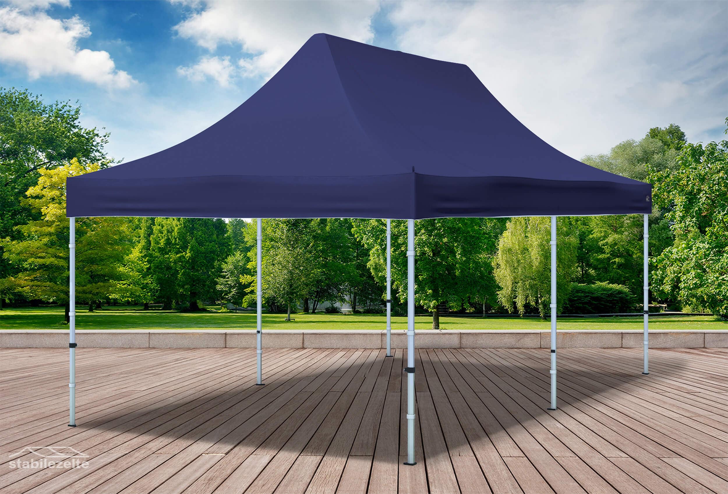 3x6 m Faltpavillon, blau