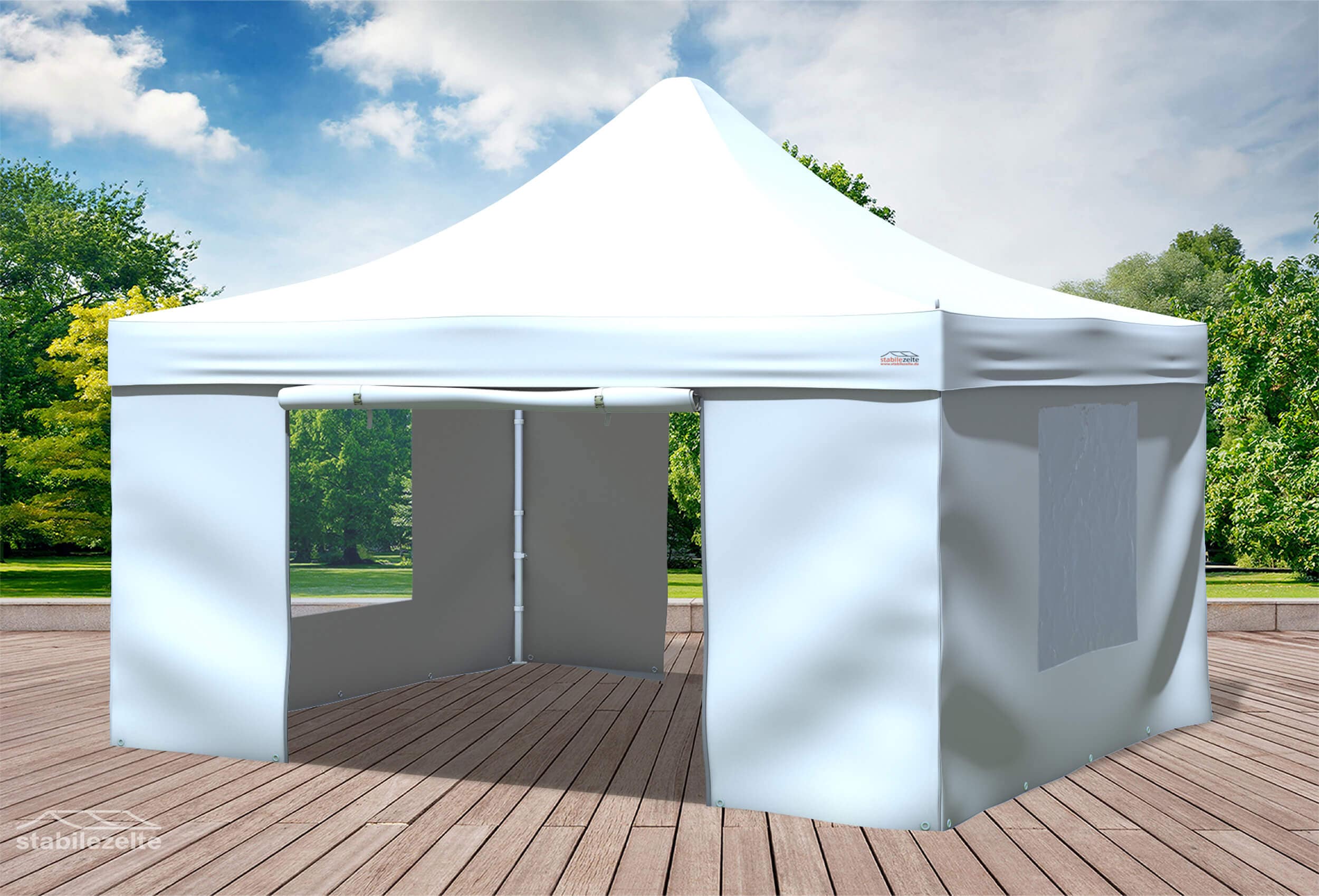 4x4 m Faltpavillon, weiß