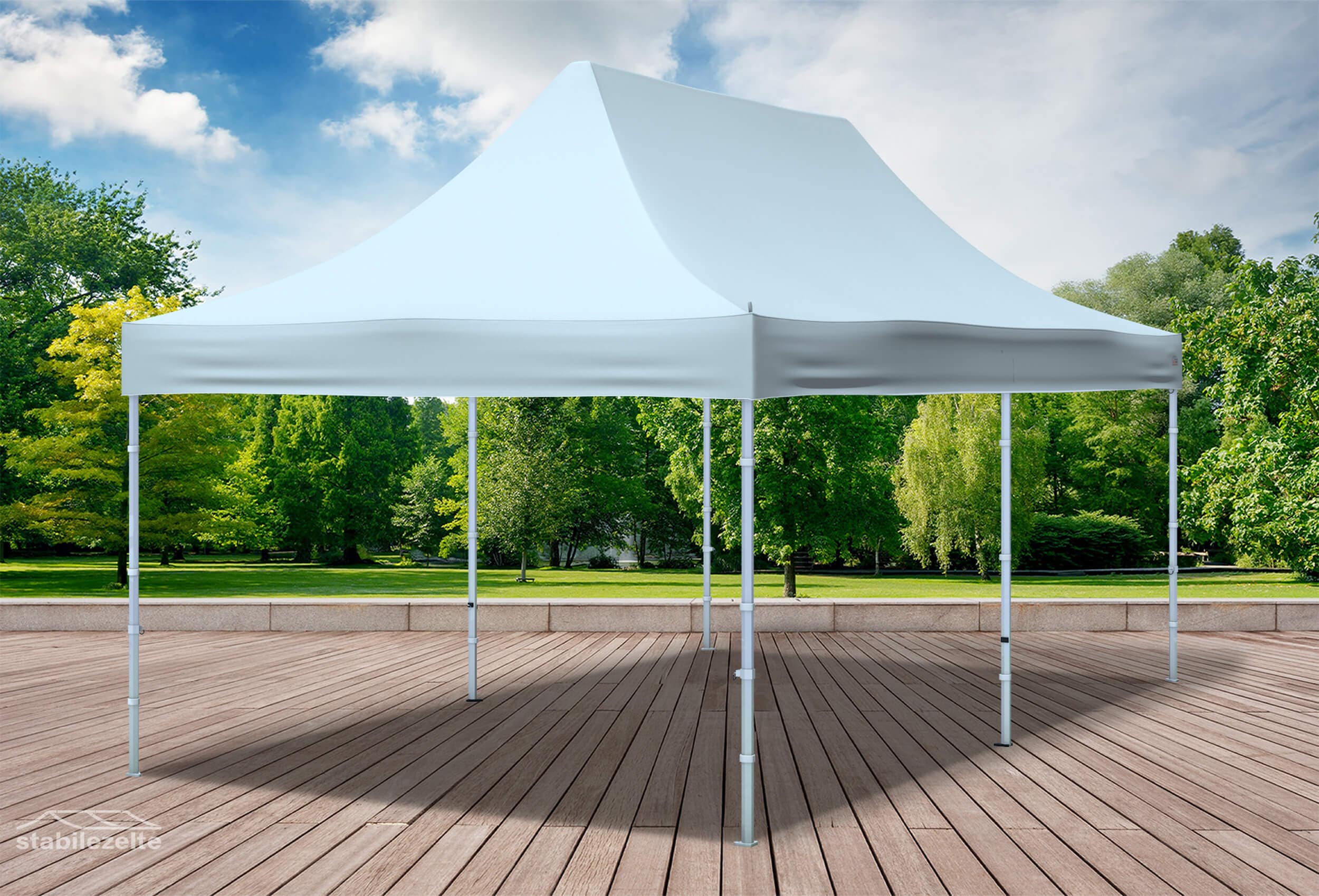 3x6 m Faltpavillon, grau