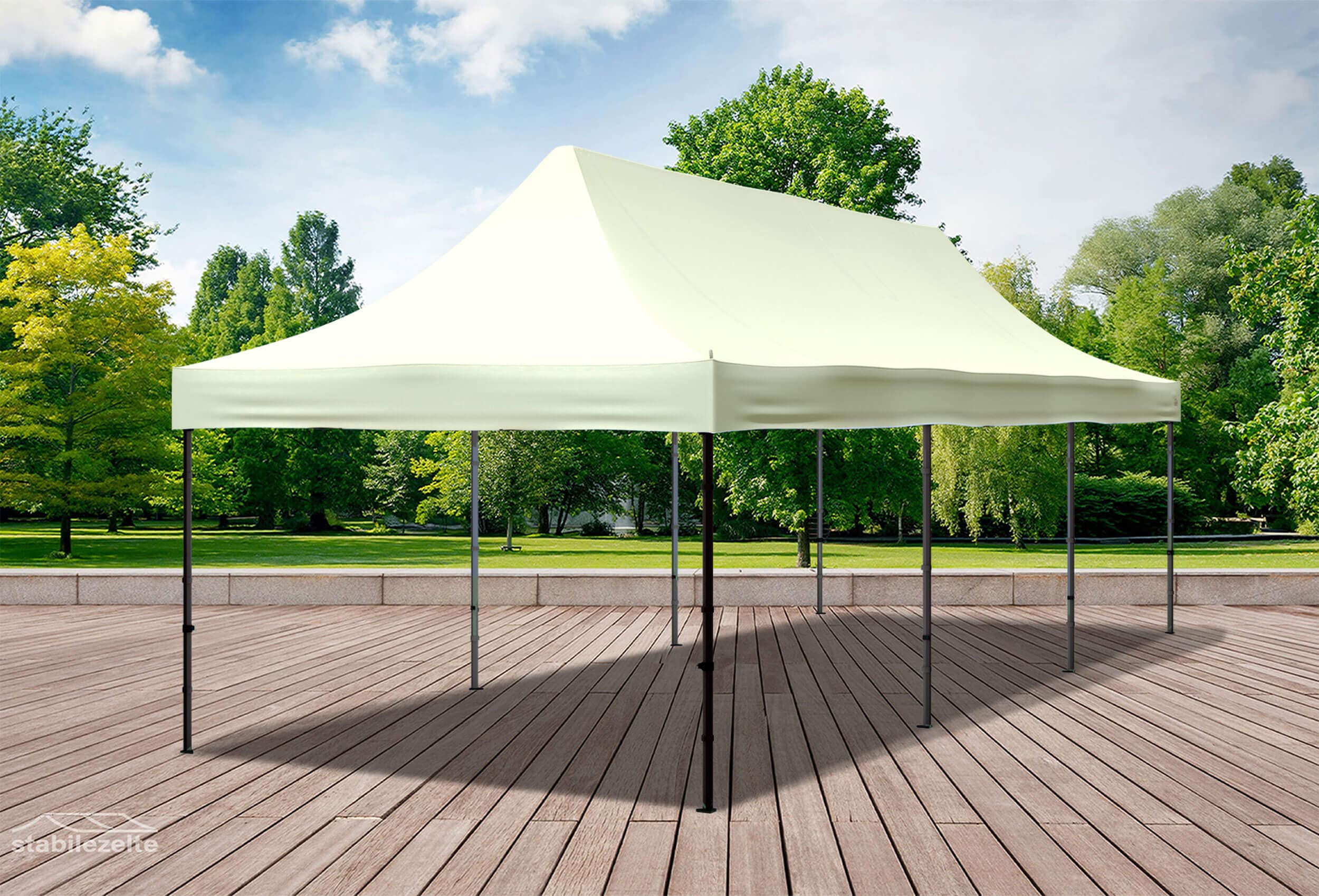 3x9 m Faltpavillon, beige