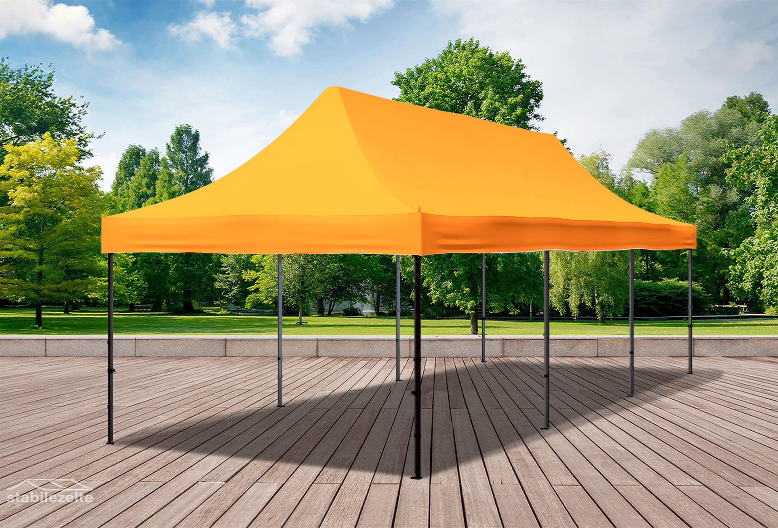 3x9 m Faltpavillon, orange