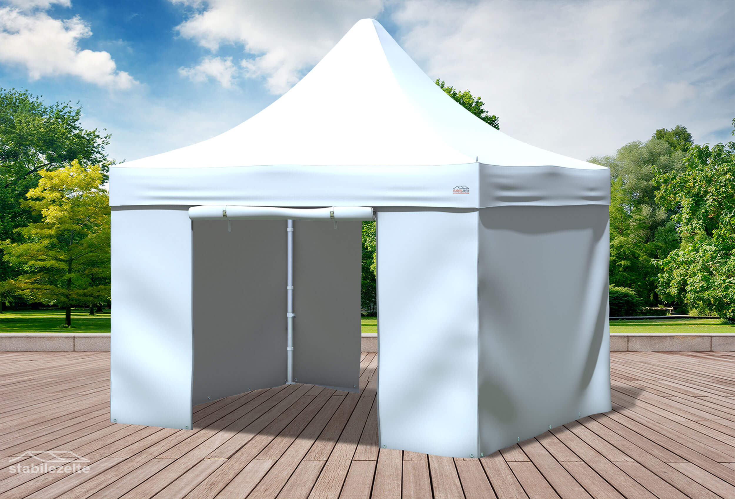 3x3 m Faltpavillon, weiß