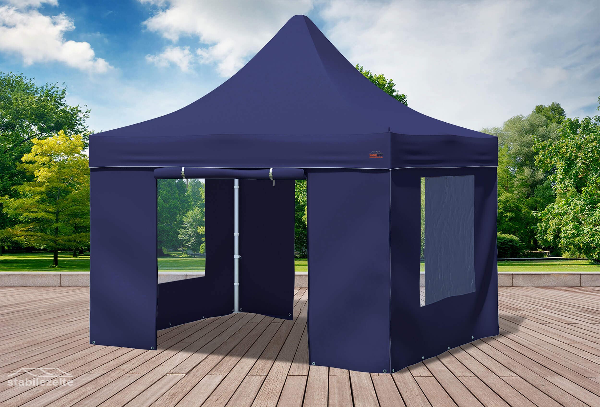 3x3 m Faltpavillon, blau