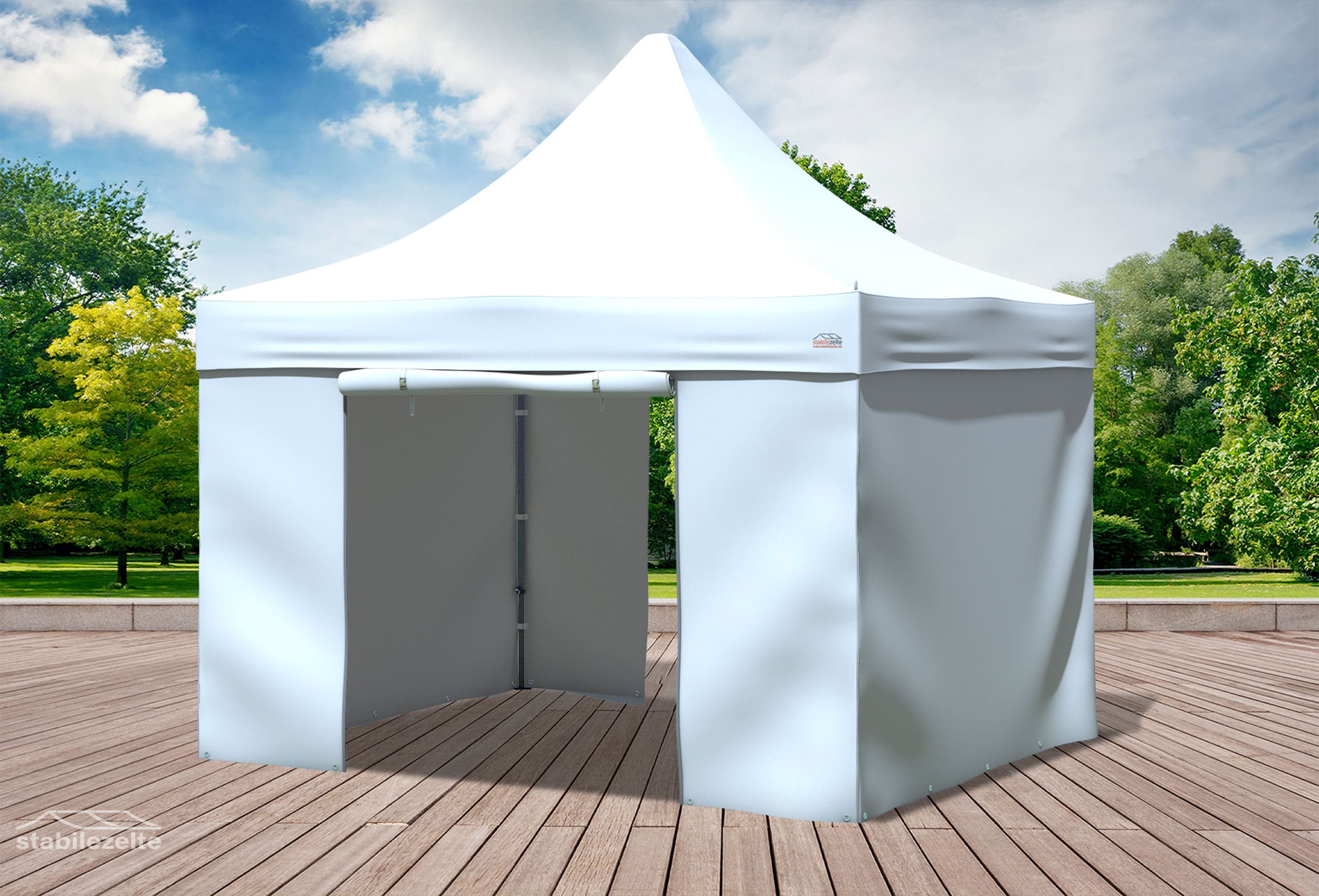 3x3 m Faltpavillon, weiß