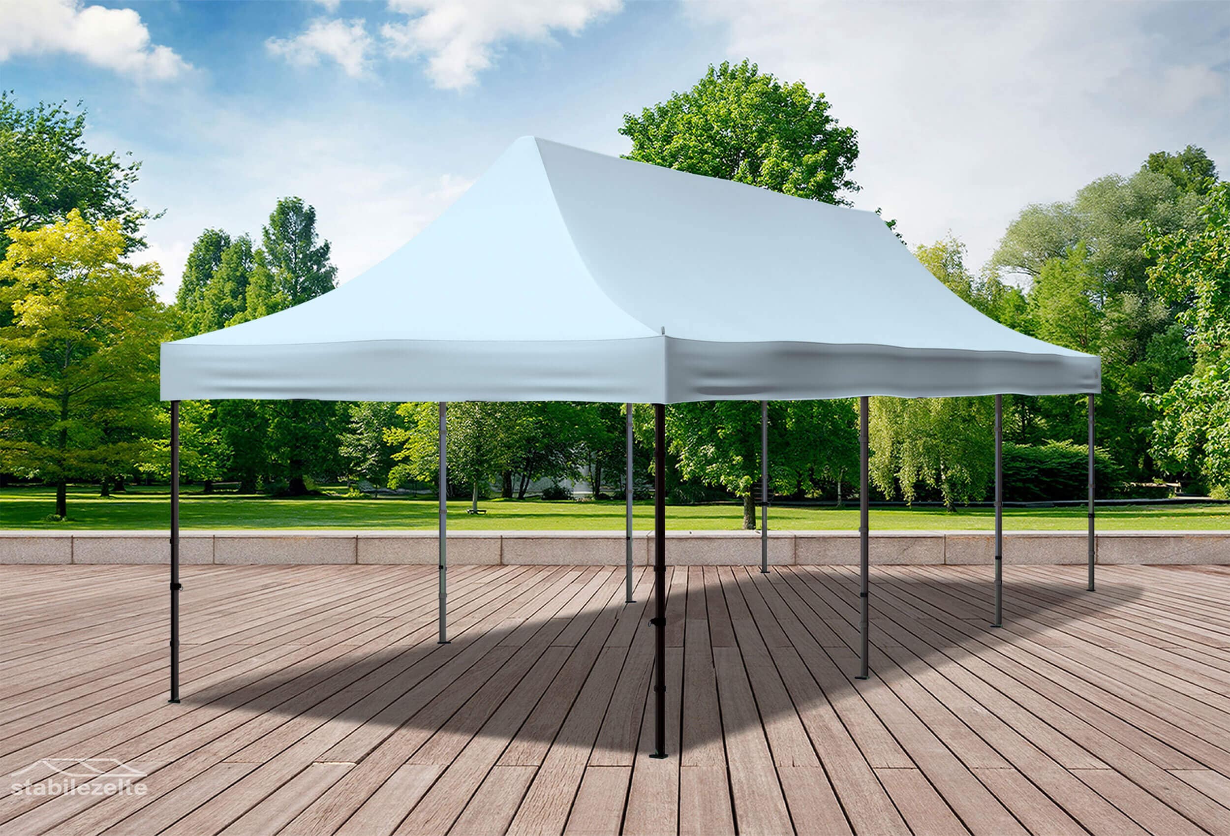 3x9 m Faltpavillon, grau