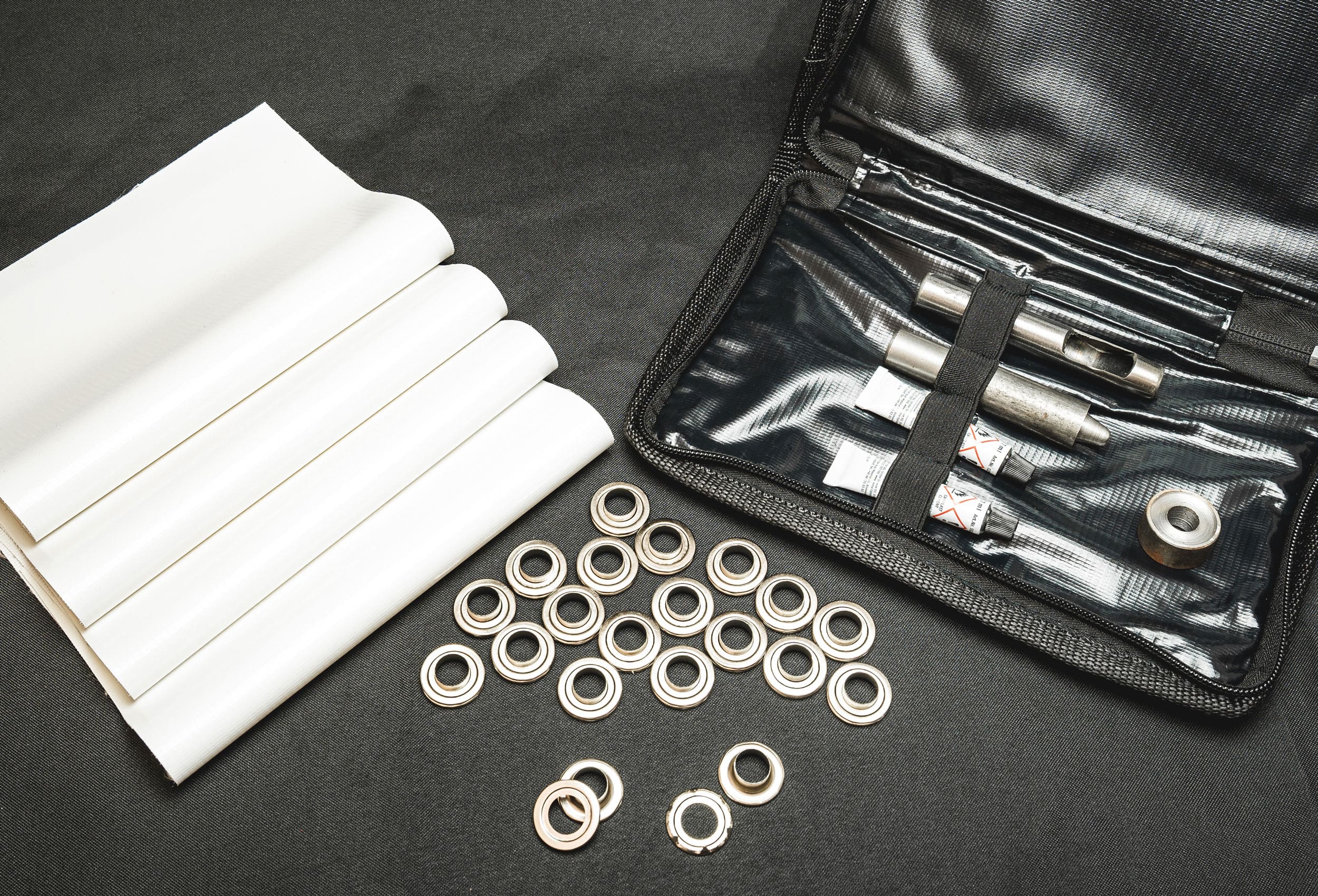 Reparatur-Set für PVC Zelte, weiß