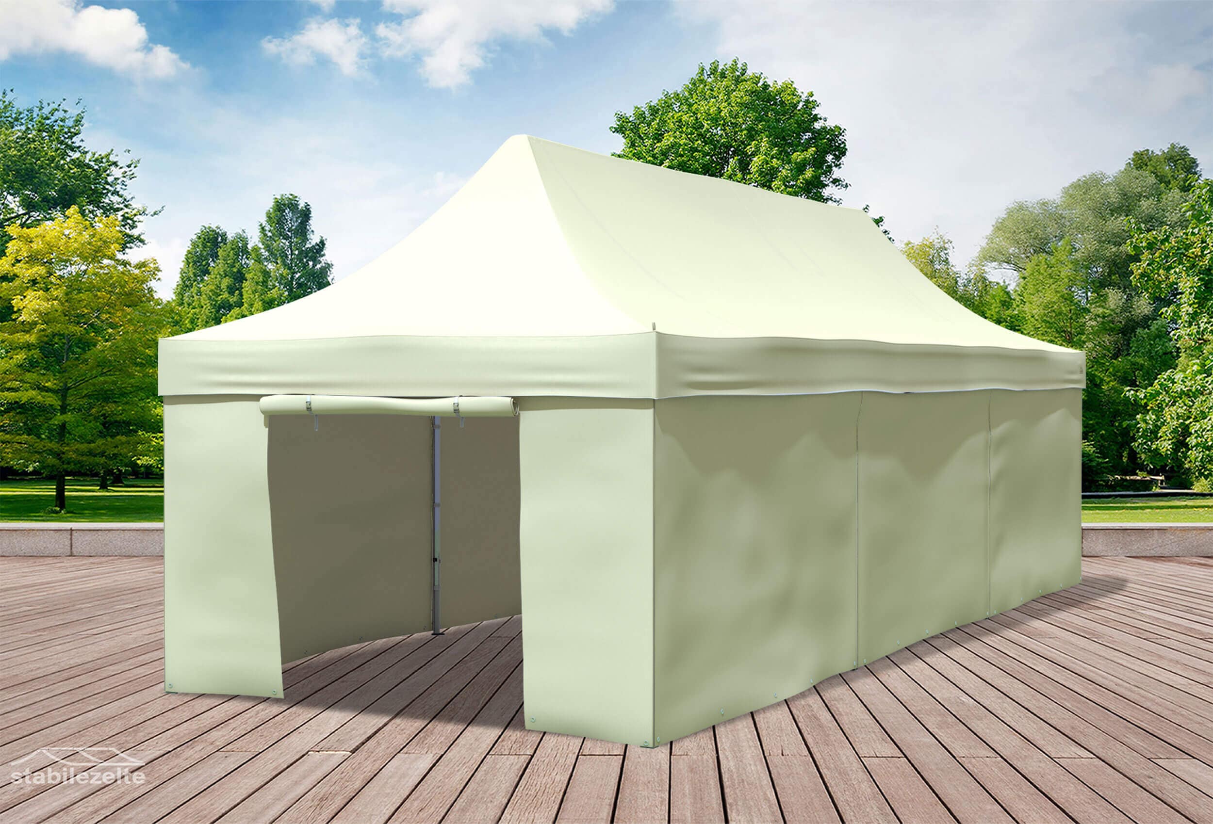 3x9 m Faltpavillon, beige