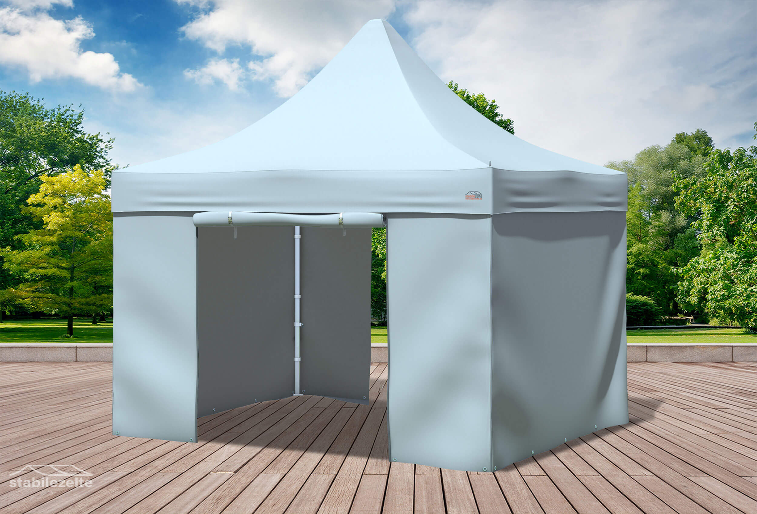 3x3 m Faltpavillon, grau