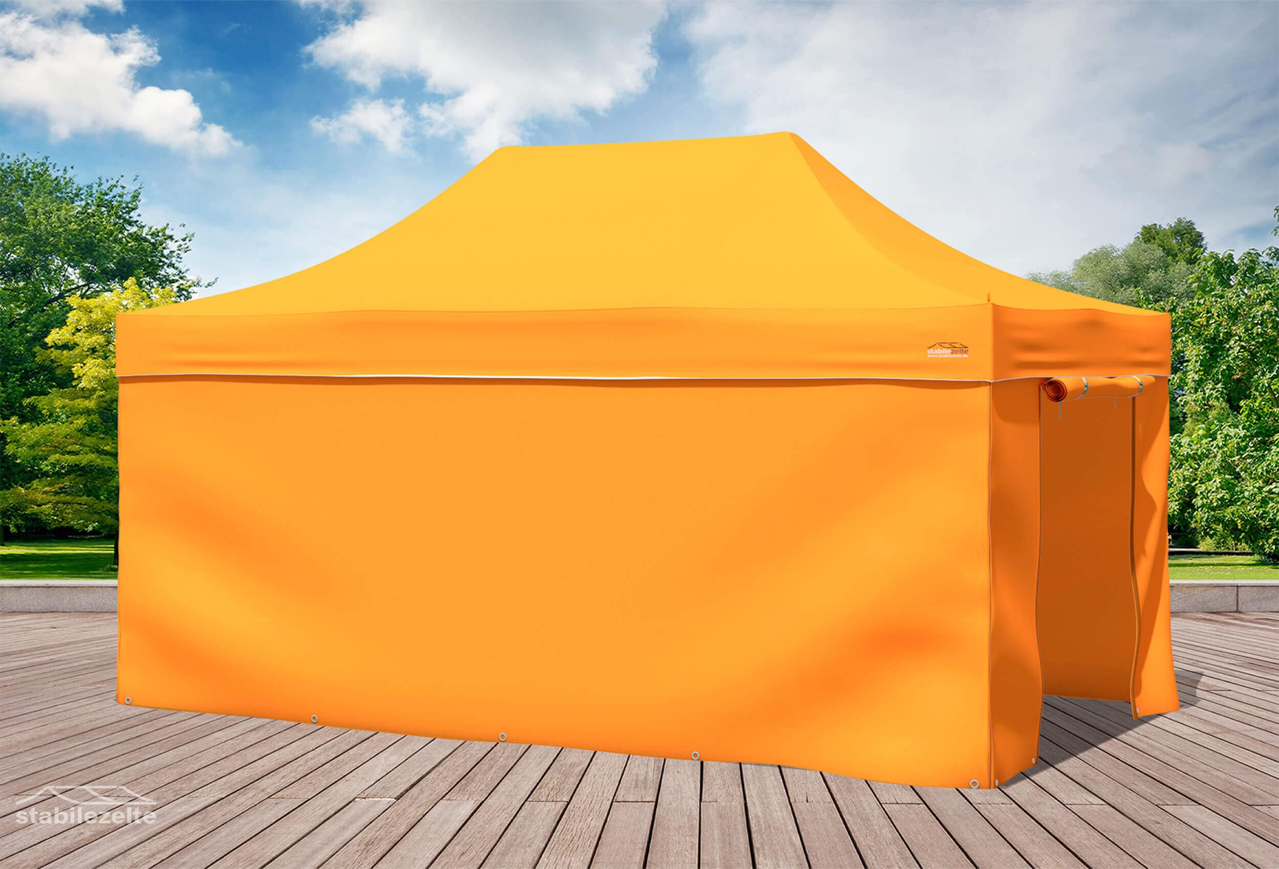 3x4,5 m Faltpavillon, orange