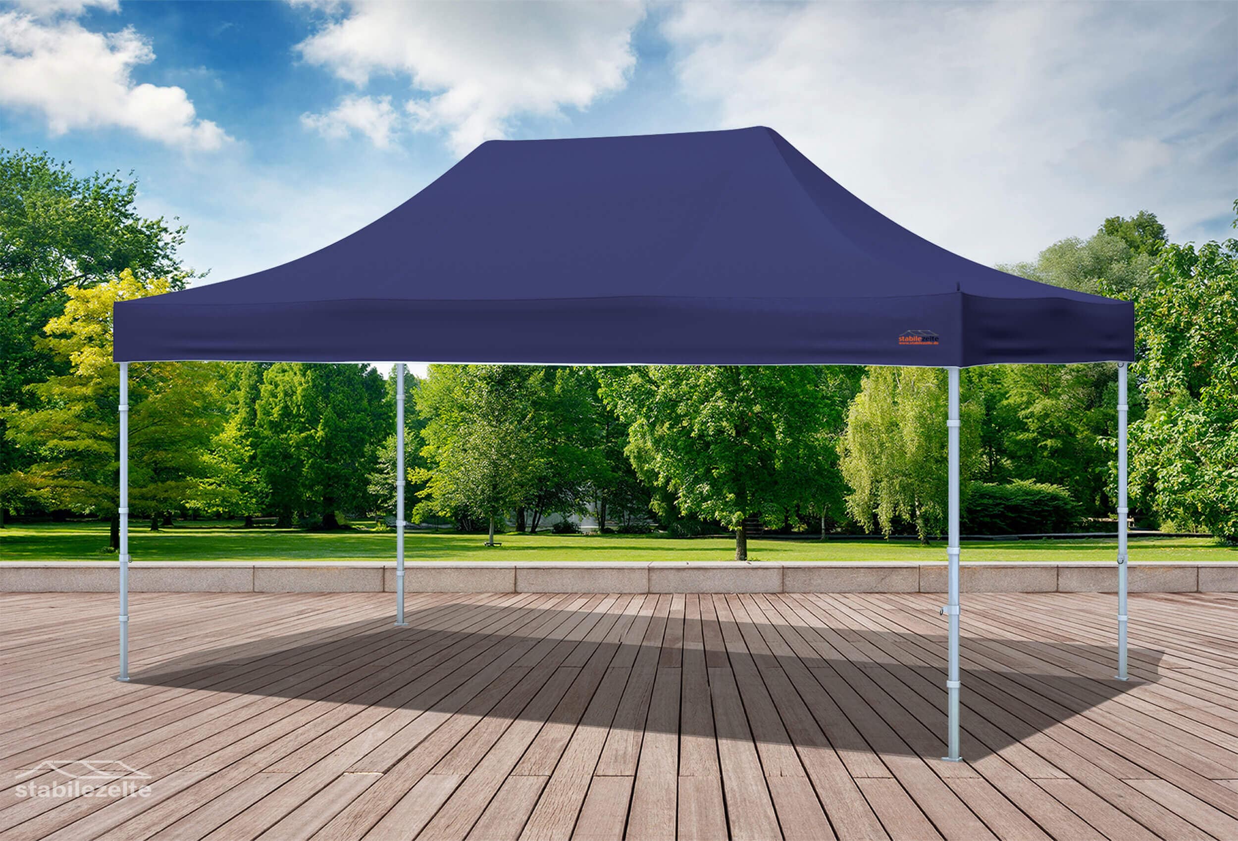 3x4,5 m Faltpavillon, blau