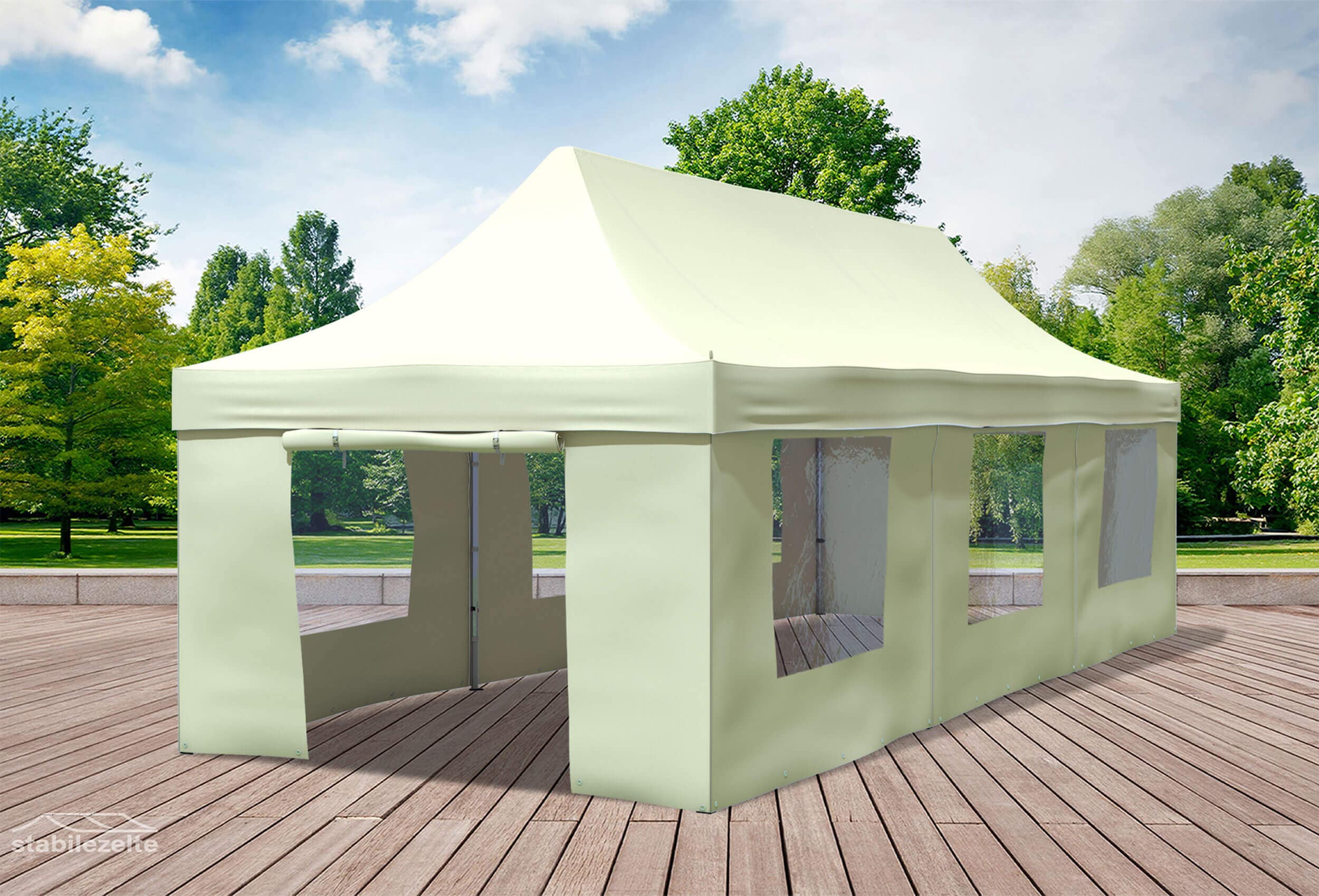 3x9 m Faltpavillon, beige