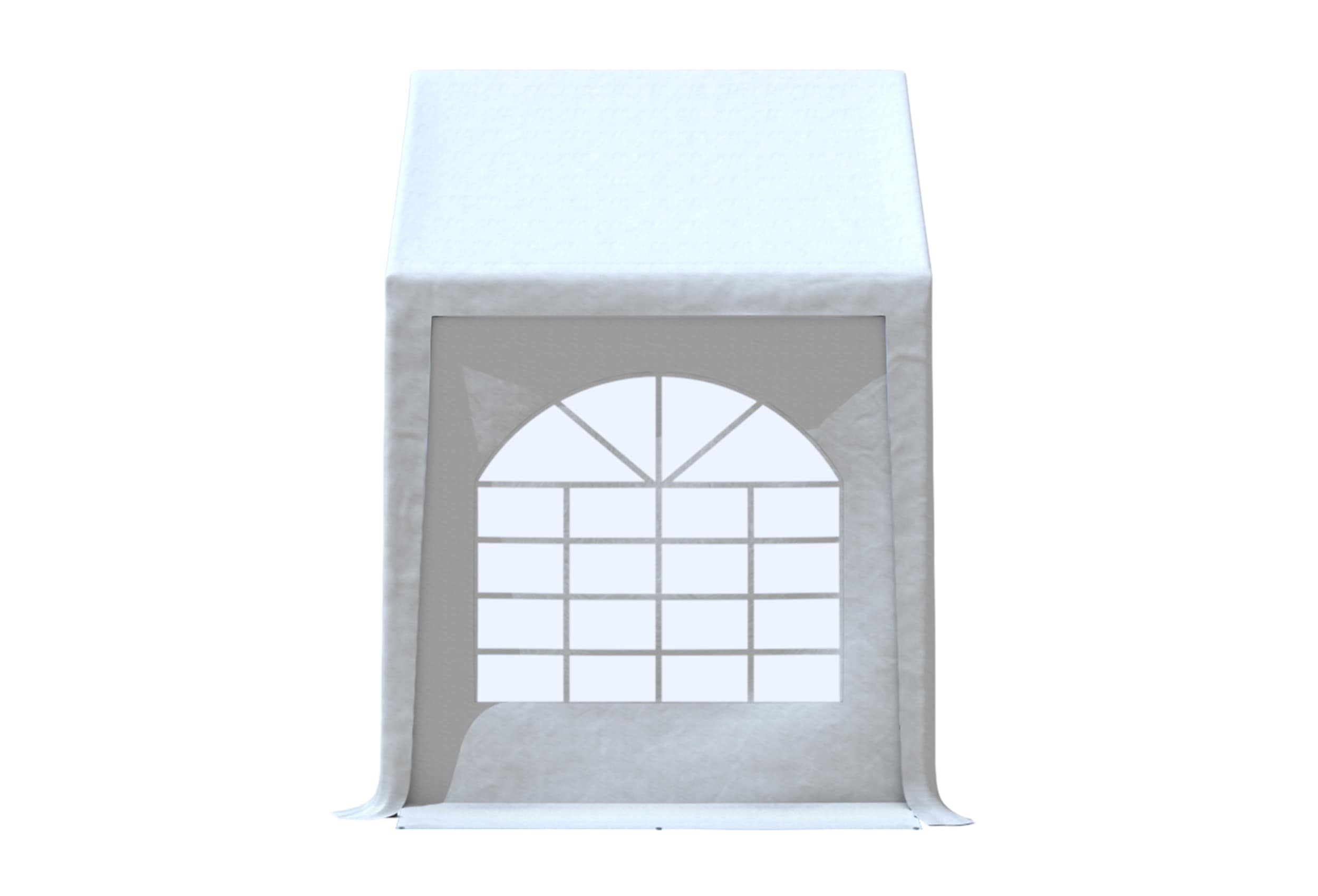 Modular Pro 2m PVC Seitenteil MIT FENSTER (einzeln) WEISS