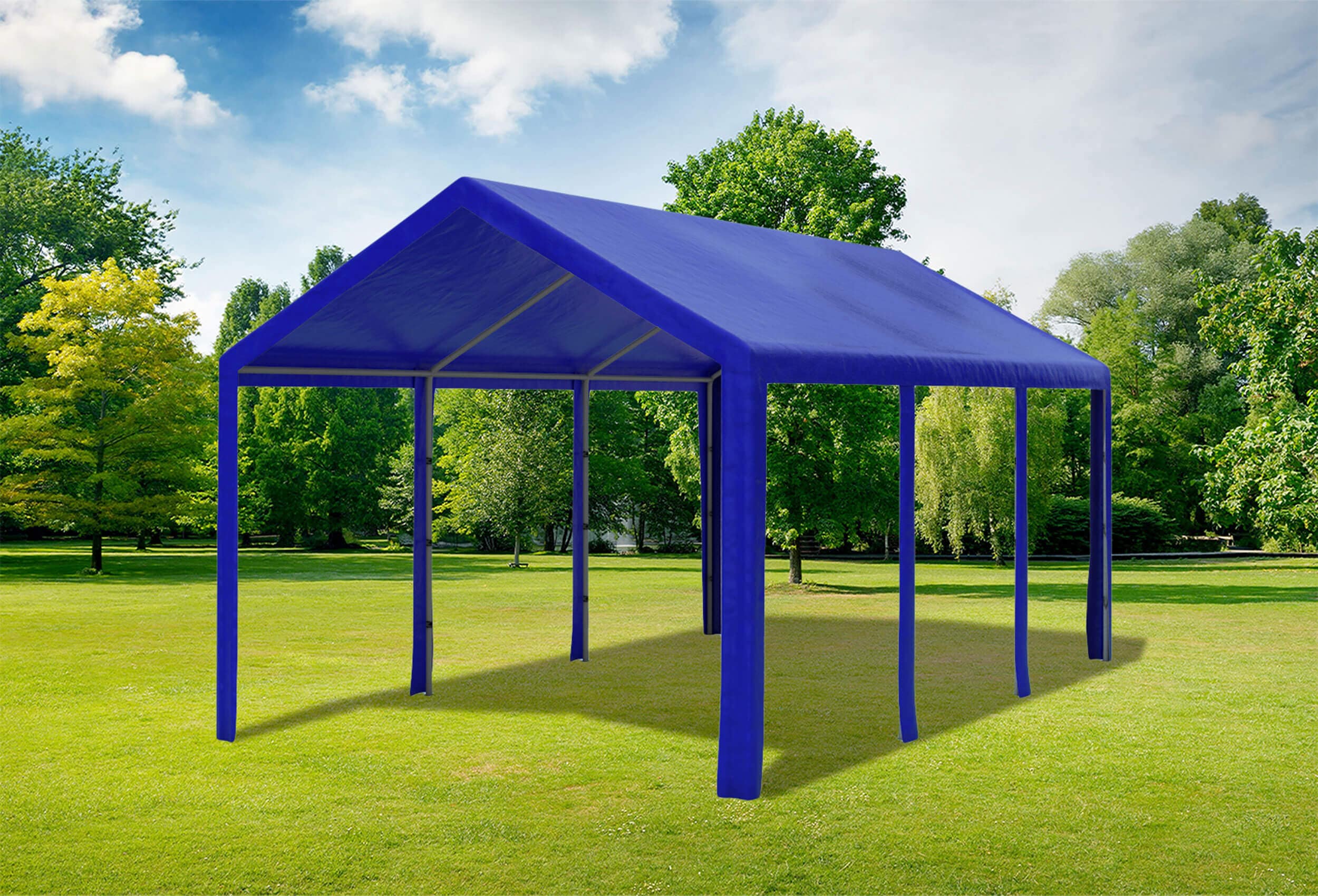 3x6 m Partyzelt, PE blau