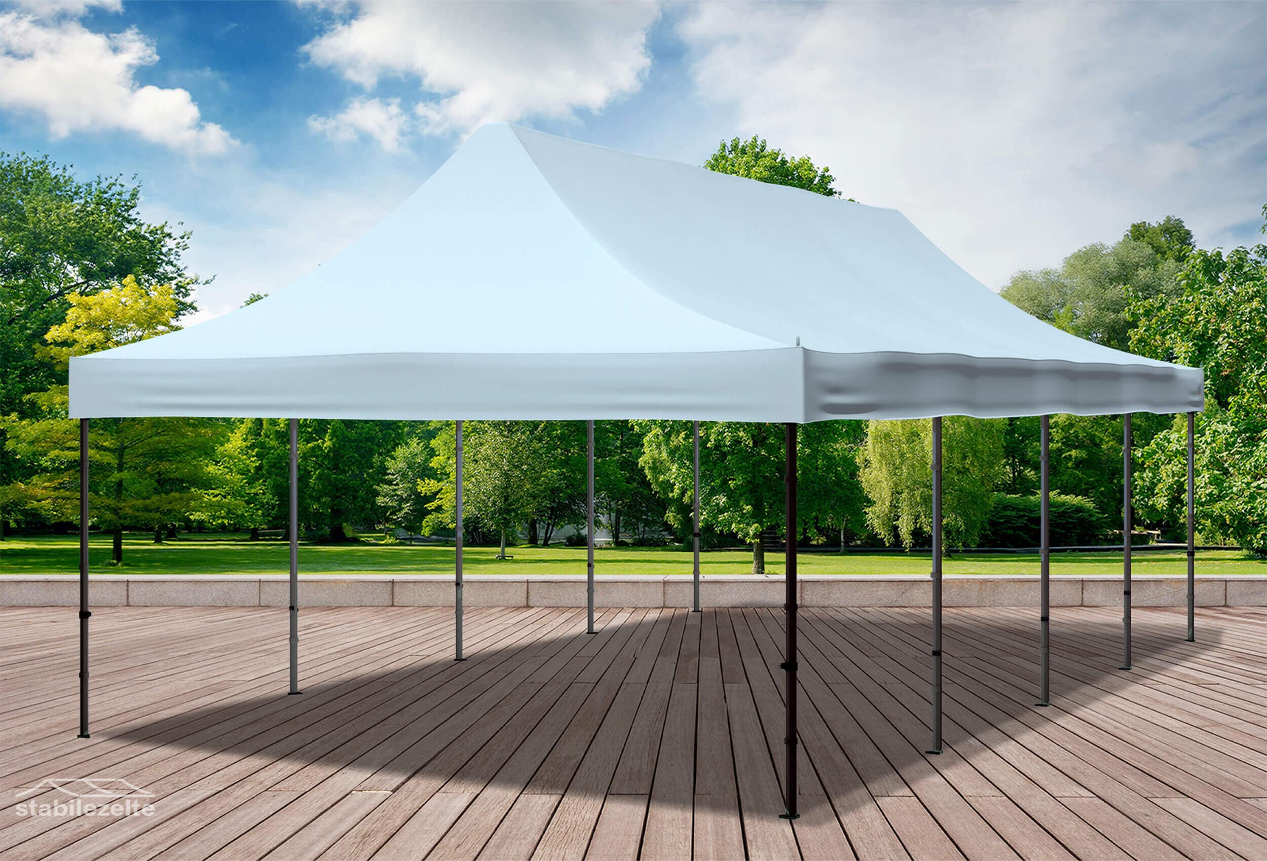 4x8 m Faltpavillon, grau