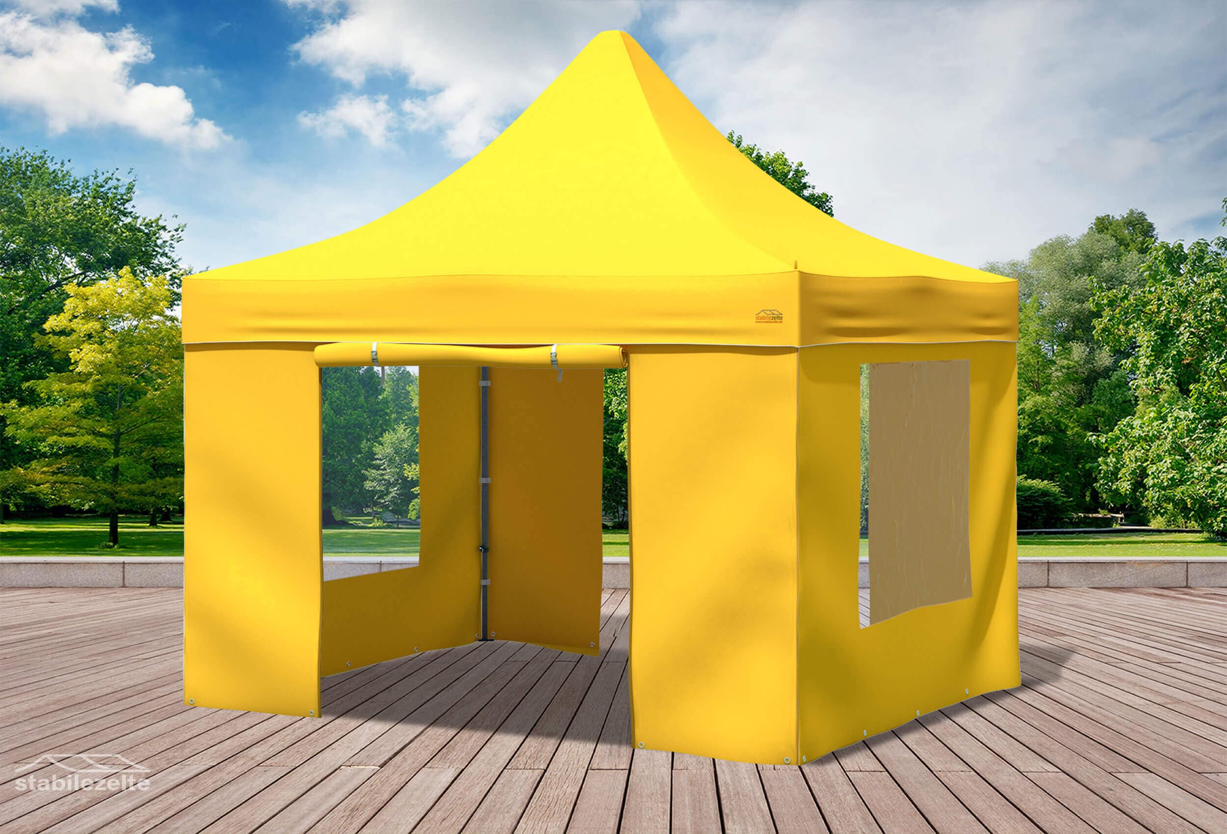 3x3 m Faltpavillon, gelb