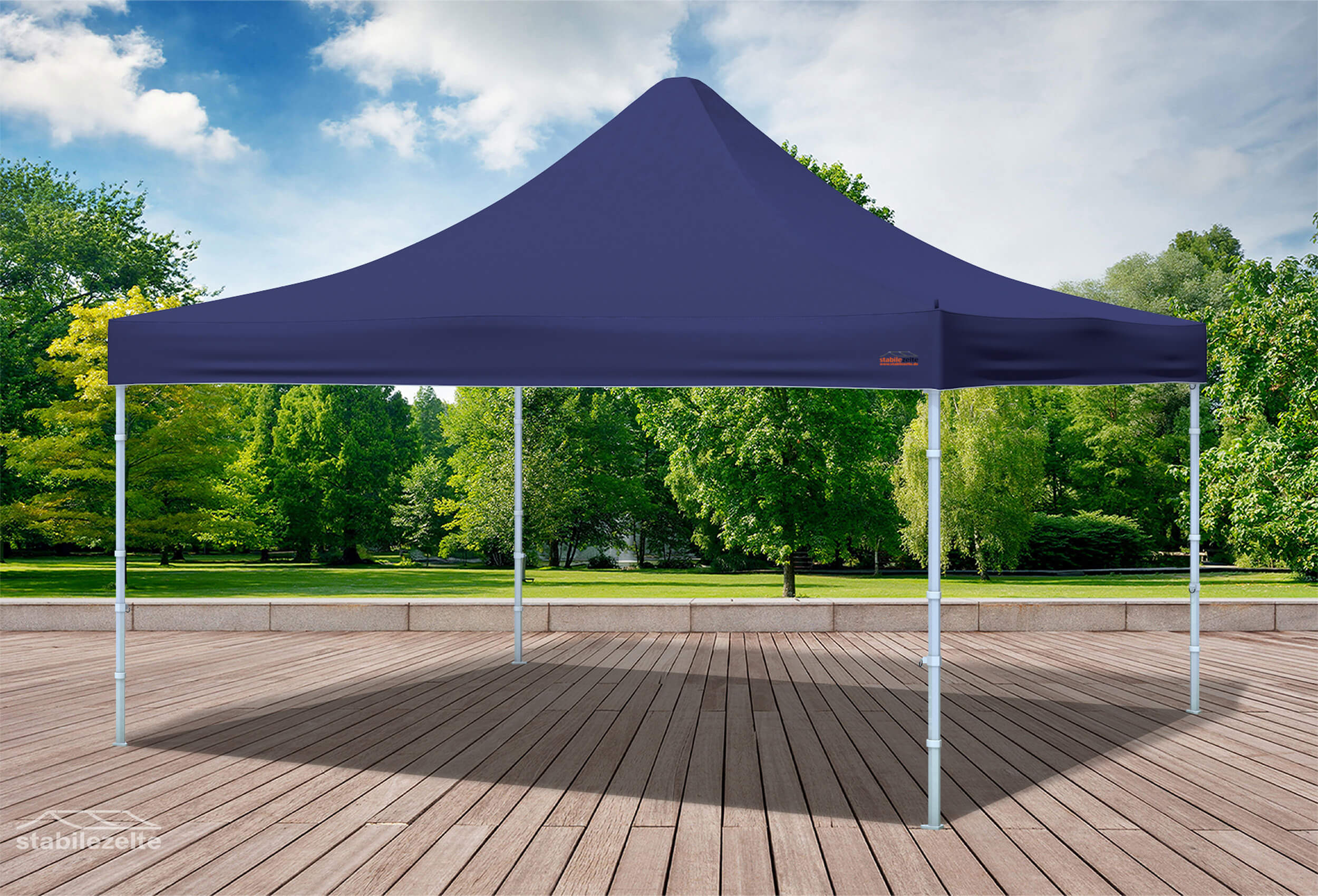 4x4 m Faltpavillon, blau