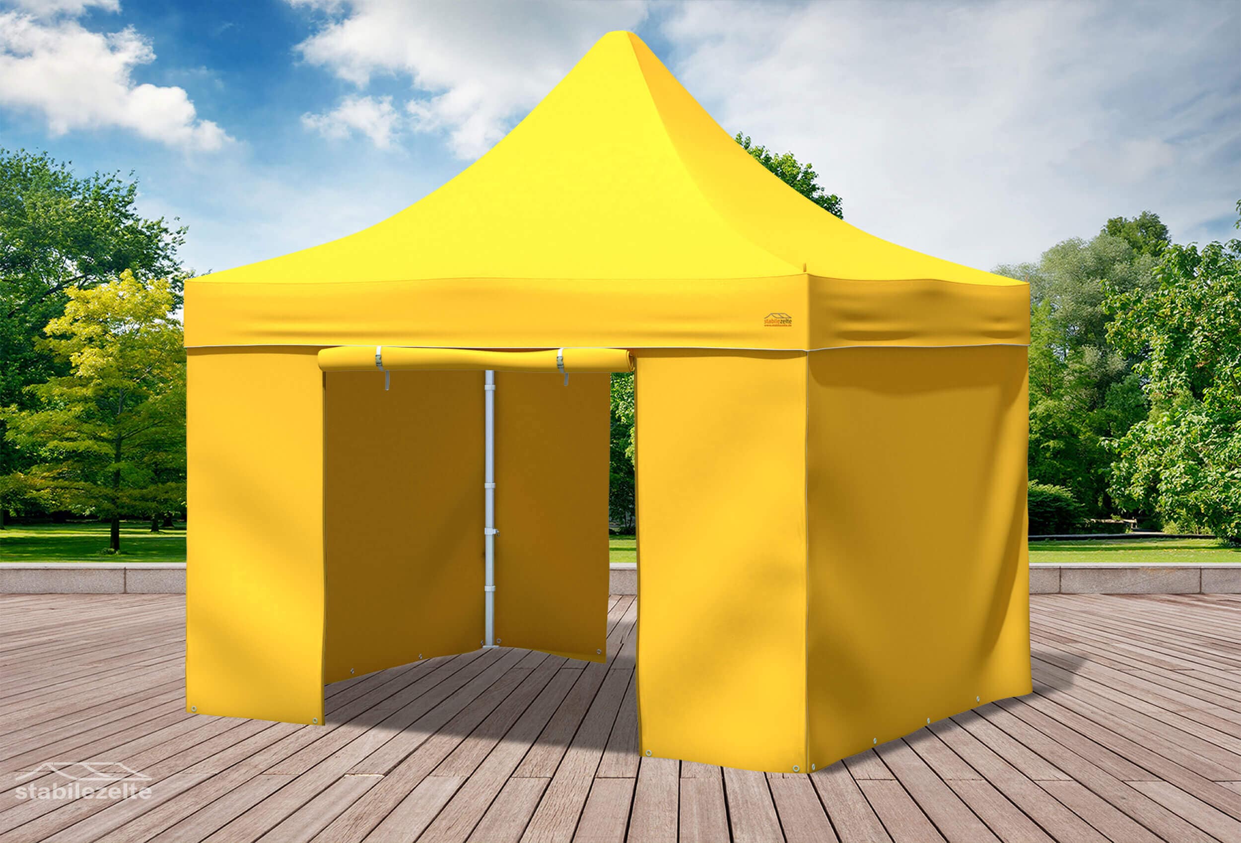 3x3 m Faltpavillon, gelb