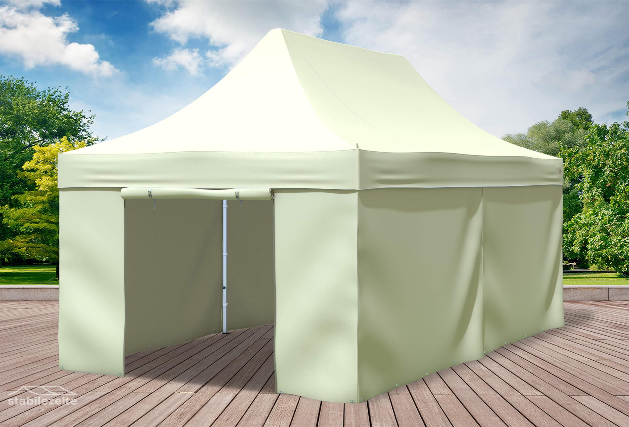 3x6 m Faltpavillon, beige