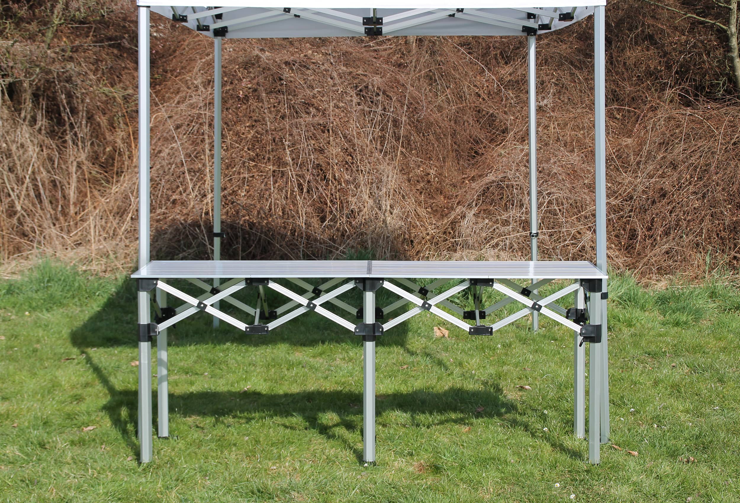 2 Meter Aluminium Falttisch Professional