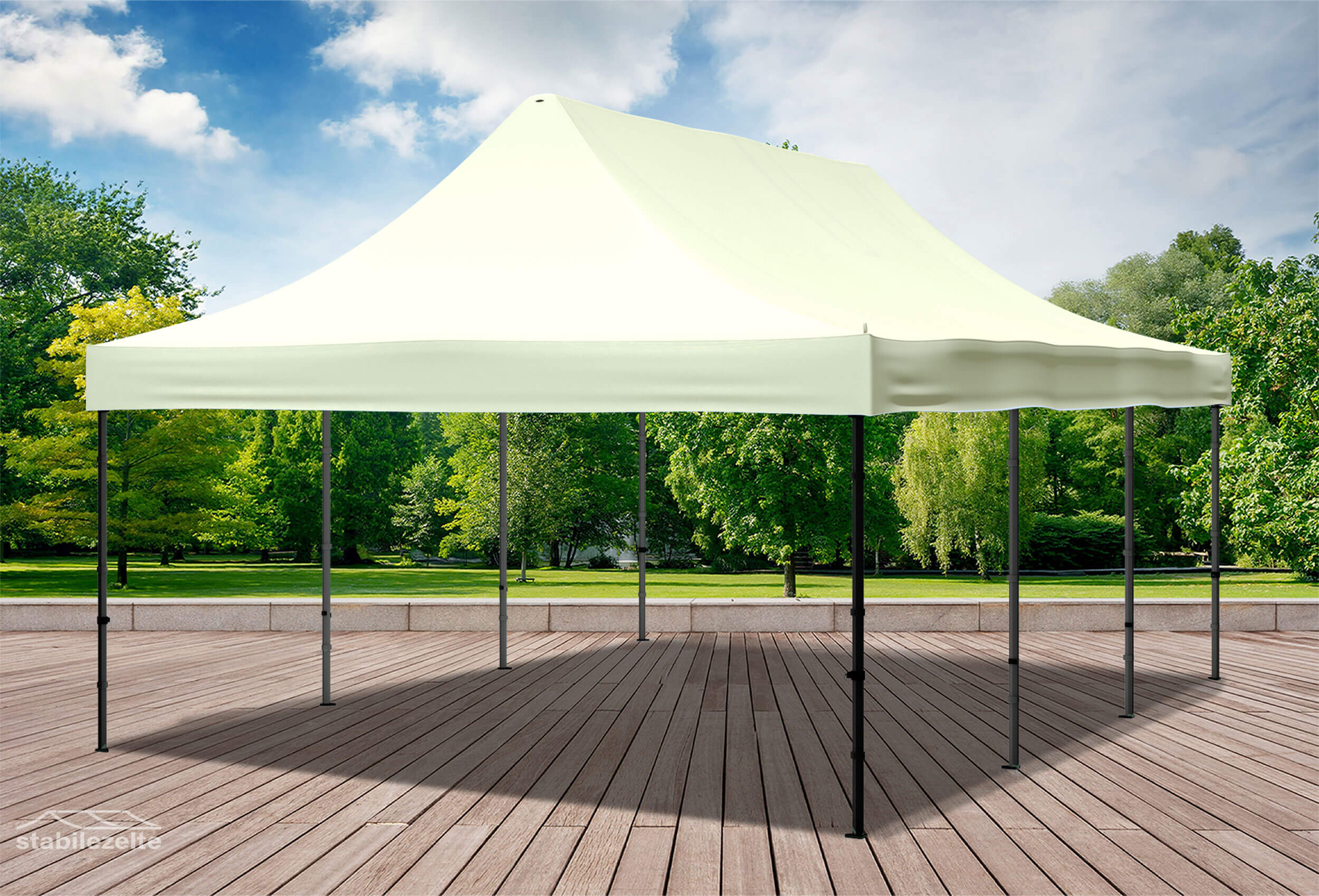 4x6 m Faltpavillon, beige