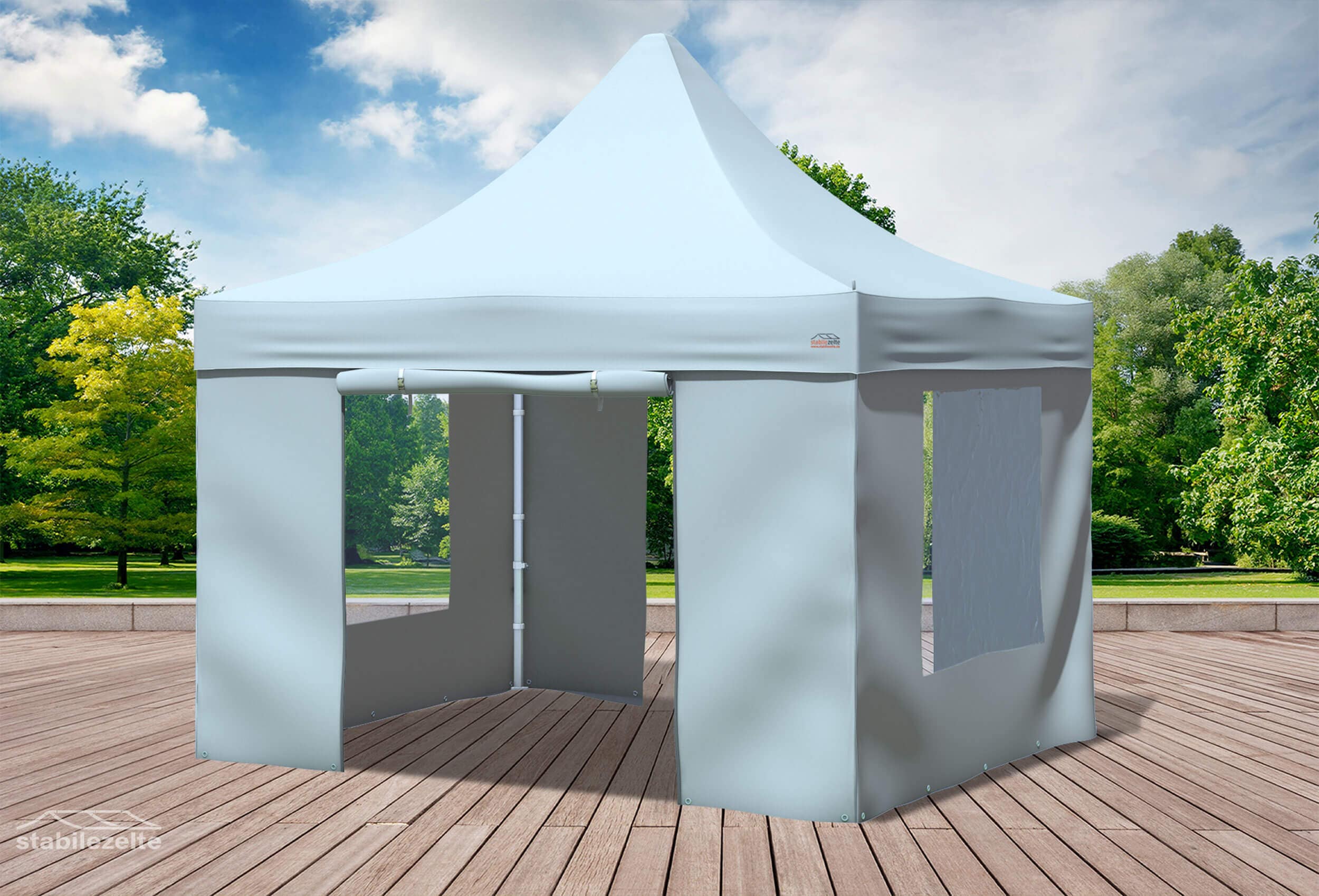 3x3 m Faltpavillon, grau